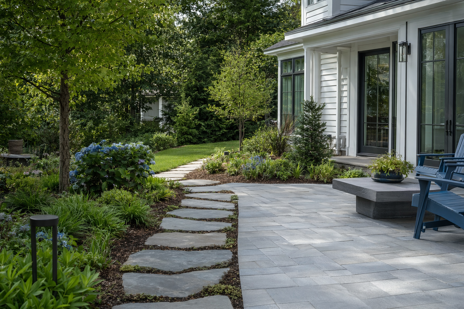 What's the difference between hardscape and softscape?